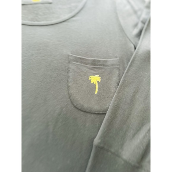 Lilly Pulitzer Luxletic Black Beachcomber Scoop Neck Long Sleeve Tunic Top Med - Picture 7 of 9